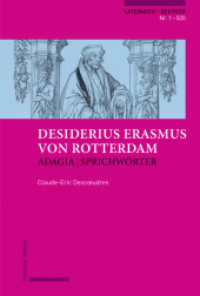 Erasmus von Rotterdam, Adagia | Sprichwörter : Lateinisch - Deutsch （2021. XXXIV, 5280 S. 6 SW-Abb. 24.5 cm）