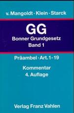 ボン版　ドイツ基本法コメンタール（第４版・全３巻）<br>Das Bonner Grundgesetz (GG), Kommentar, 3 Bde. [German] （4. Aufl. Ersch. 1999-2001. 1999）