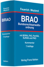 Bundesrechtsanwaltsordnung (BRAO) : Kommentar （7. Aufl.）