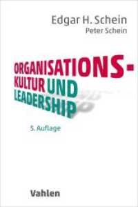Organisationskultur und Leadership （5. Aufl. 2018. XXVI, 303 S. 240 mm）