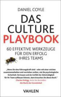 Das Culture Playbook : 60 effektive Werkzeuge für den Erfolg Ihres Teams （2023. XII, 151 S. 224 mm）