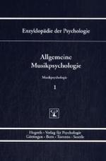 Allgemeine Musikpsychologie （1. Auflage 2005）