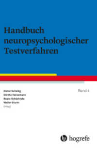 Handbuch neuropsychologischer Testverfahren : Band 4 （1. Auflage 2023. 2023. 1351 S. 24 cm）