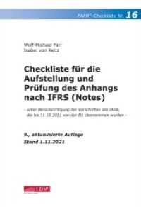 Farr, Checkliste 16 (Anhang n. IFRS), 9. A. (IDW Farr Prüferchecklisten) （9. Aufl. 2022. 222 S. 29.7 cm）