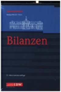 Bilanzen (IDW Bilanzen) （17. Aufl. 2024. 942 S. 223.6 cm）
