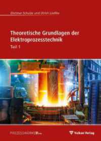 Theoretische Grundlagen der Elektroprozesstechnik Teil 1 （2023. 420 S. 23 cm）