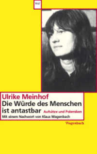 Die Würde des Menschen ist antastbar : Aufsätze und Polemiken. Nachw. v. Klaus Wagenbach (Wagenbachs andere Taschenbücher (WAT) Bd.491) （3. Aufl. 2021. 188 S. 19 cm）