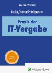 Praxis der IT-Vergabe （2024. 512 S. 210 mm）
