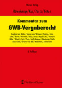 Kommentar GWB-Vergaberecht （6. Aufl. 2025. 1500 S.）