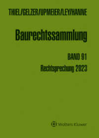 Baurechtssammlung : Band 91 （2024. 1152 S. 212 mm）