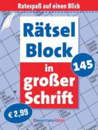 R&auml;tselblock in gro&szlig;er Schrift 145