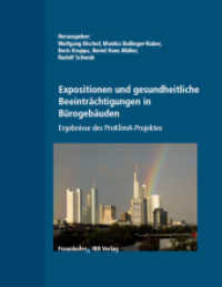 Expositionen und gesundheitliche Beeinträchtigungen in Bürogebäuden : Ergebnissse des ProKlimA-Projektes （2004. 309 S. Abb., Tab., Lit. 24 cm）