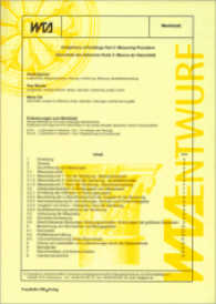 Feuchtetechnische Bewertung von Holzbauteilen - Vereinfachte Nachweise und Simulation. : WTA Merkblatt E 6-8-15/D. Entwurf. Deutsche Fassung. Stand September 2015. Referat 6 Bauphysik. Hrsg.: Wissenschaftlich-Technische Arbeitsgemeinschaft für B （2015. 15 S. 2 Abb., 5 Tab.）