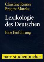 ドイツ語語彙論入門<br>Lexikologie des Deutschen:  Eine Einführung.