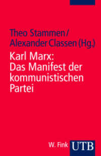 Das Manifest der kommunistischen Partei : Mit e. Vorw. d. Hrsg. (UTB Uni-Taschenbücher Bd.3186)