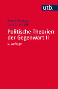 Politische Theorien der Gegenwart II Bd.2 : Eine Einführung (UTB Uni-Taschenbücher 2219) （4., überarb. Aufl. 2016. 512 S. 1 SW-Abb. 185 mm）