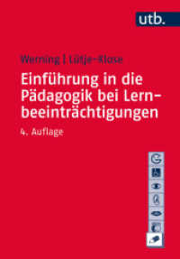 Einführung in die Pädagogik bei Lernbeeinträchtigungen (UTB Uni-Taschenbücher 2391) （4., überarb. Aufl. 2016. 272 S. zahlr. Übungsaufg. 215 mm）