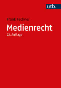 Medienrecht : Lehrbuch des gesamten Medienrechts unter besonderer Berücksichtigung von Presse, Rundfunk und Multimedia （22. Aufl. 2023. 515 S. 215 mm）