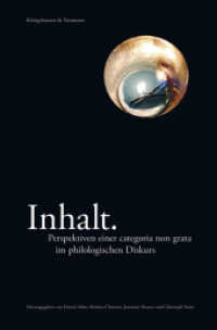 Inhalt. : Perspektiven einer categoria non grata im philologischen Diskurs （2015. 240 S. 235 mm）