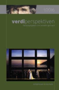 verdiperspektiven - Jahrbuch 2016 : Jgg. 1 (verdiperspektiven Bd.1/2016) （2016. 264 S. 235 mm）