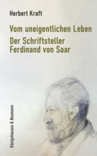 Vom uneigentlichen Leben : Der Schriftsteller Ferdinand von Saar