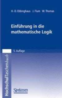 Einführung in die mathematische Logik (HochschulTaschenbuch) （5. Aufl. 2007. IX, 339 S. 21 cm）