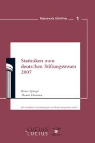 Statistiken Zum Deutschen Stiftungswesen 2007 (Maecenata Schriften") 〈1〉