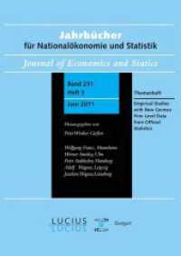 Empirical Studies with New German Firm Level Data from Official Statistics : Themenheft Heft 3/Bd. 231 (2011) Jahrbücher für Nationalökonomie und Statistik