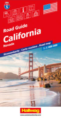 California, Nevada Strassenkarte 1:1 Mio., Road Guide Nr. 5 : San Francisco, Los Angeles, San Diego, Yosemite, Death Valley, Las Vegas. 2028 Min.. 1:1000000 (Hallwag Strassenkarten) （6. Aufl. 2024. 25 cm）