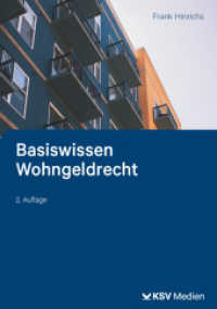 Basiswissen Wohngeldrecht : Darstellung （2., überarb. Aufl. 2025. 334 S. 23.5 cm）