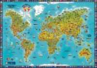 MARCO POLO Panorama Kinderweltkarte : Plano im Folienschlauch (137 x 97cm). 1:30000000 (MARCO POLO Panorama) （1. Auflage. 2019. Reichlich illustrierte Kinderweltkarte. 972 mm）