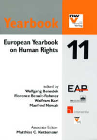 European Yearbook on Human Rights 11 （2011. 592 S. 22.5 cm）