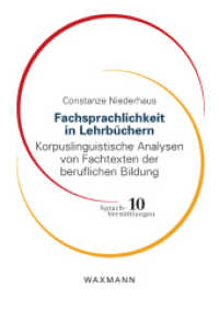 Fachsprachlichkeit in Lehrbüchern: Korpuslinguistische Analysen von Fachtexten der beruflichen Bildung