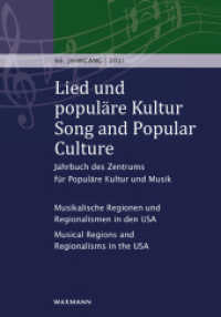 Lied und populäre Kultur/Song und popular Culture : Musikalische Regionen und Regionalismen in den USA Musical Regions and Regionalisms in the USA (Lied und populäre Kultur / Song and Popular Culture 66) （2022. 218 S. 23.5 cm）