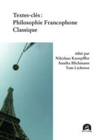 Textes-clés: Philosophie Francophone Classique (Philosophie 35) （2023. 260 S. 148 x 210 mm）