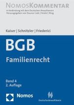 BGB, Kommentar. Bd.4 Familienrecht : Paragraphen 1297-1921 (Nomos Kommentar) （2. Aufl. 2010. XXVII, 2672 S. 24,5 cm）