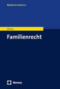 Familienrecht （2025. 400 S. 227.0 mm）