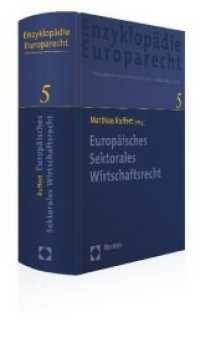 Europäisches Sektorales Wirtschaftsrecht (Enzyklopädie des Europarechts)