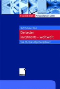 Anlagechancen 2008 : Die besten Investments weltweit