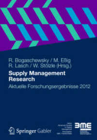 Supply Management Research : Aktuelle Forschungsergebnisse 2012