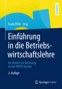 Einführung in die Betriebswirtschaftslehre : Ein Reader zur Vorlesung an der RWTH Aachen （2ND）
