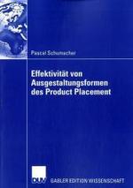 Effektivität von Ausgestaltungsformenen des Product Placement