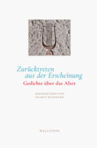 Zur&uuml;cktreten aus der Erscheinung : Gedichte &uuml;ber das Alter