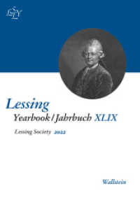 Lessing Yearbook/Jahrbuch XLIX, 2022 (Lessing Yearbook XLIX) （2022. 352 S. 1 Abb. 229 mm）