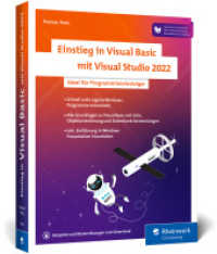 Einstieg in Visual Basic mit Visual Studio 2022 : Ideal für alle, die mit dem Programmieren anfangen （8., überarb. Aufl. 2022. 511 S. 23 cm）