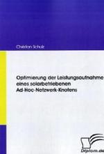 Optimierung der Leistungsaufnahme eines solarbetriebenen Ad-Hoc-Netzwerk-Knotens