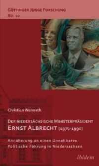Der niedersächsische Ministerpräsident Ernst Albrecht (1976-1990) : Annäherung an einen Unnahbaren. Politsche Führung in Niedersachsen. (Göttinger Junge Forschung Bd.22)