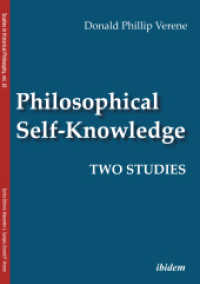 Philosophical Self-Knowledge : Two Studies (Studies in Historical Philosophy)