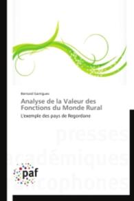 Analyse de la Valeur Des Fonctions Du Monde Rural (Omn.pres.franc.)