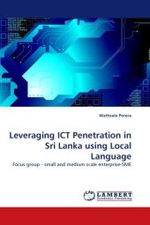Leveraging ICT Penetration in Sri Lanka using Local Language : Focus group - small and medium scale enterprise-SME （2011. 84 S.）